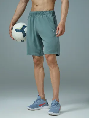 Relaxed Design Neutral Tones Men Solid Slim Fit Shorts with TECHNO DRY