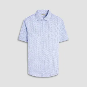 Bugatchi Miles Floral OoohCotton Short-Sleeve Shirt - Mint Boho Free Cyber Core