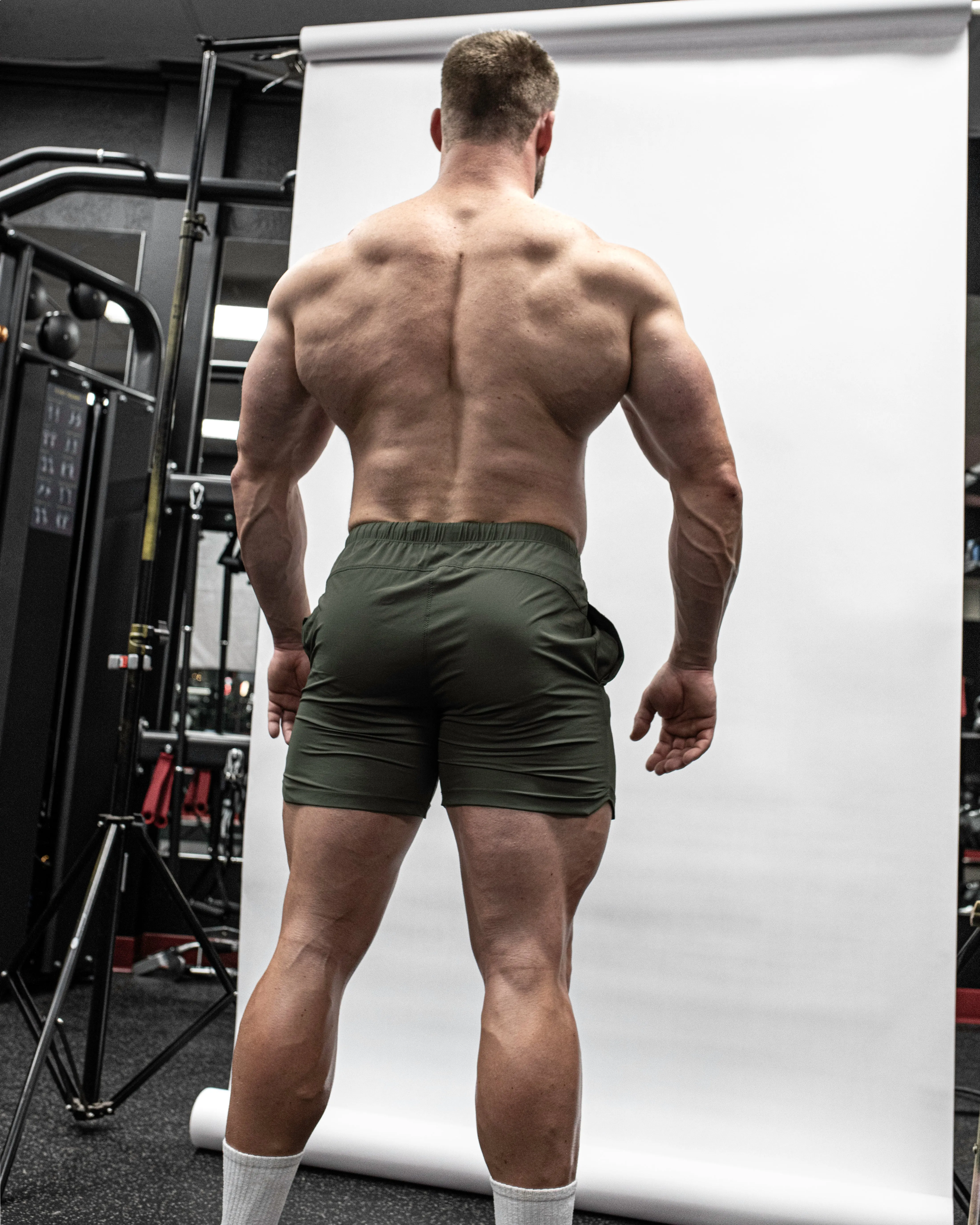 BENCHING SHORTS ?C CLASSIC / MOSS GREEN Bonded Seam Technology