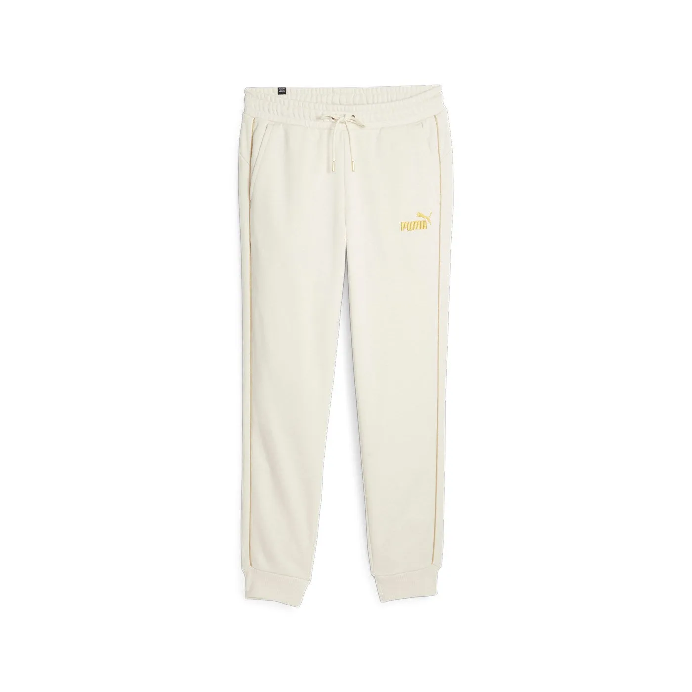 Puma Pantalone sportivo da uomo con polsino Ess  Minimal Gold 680306 87 beige chiaro Quick Comfort