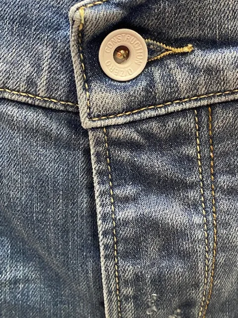 Zero Construction pantalone Jeans da uomo Oric 4103 blu Regular Look Picnic Style Creative Look Minimalist Style