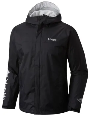 Columbia Men Black PFG Storm Jacket Waterproof Publish label