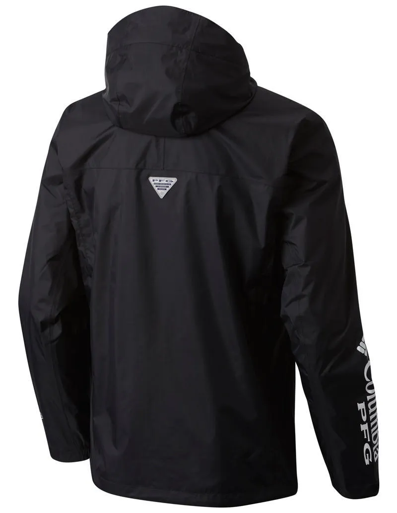 Columbia Men Black PFG Storm Jacket Waterproof Weekend Hike