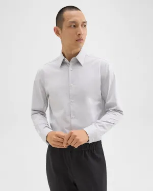 VersatileCuff LowMaintenance Theory Sylvian Structure Knit Shirt - Vapor