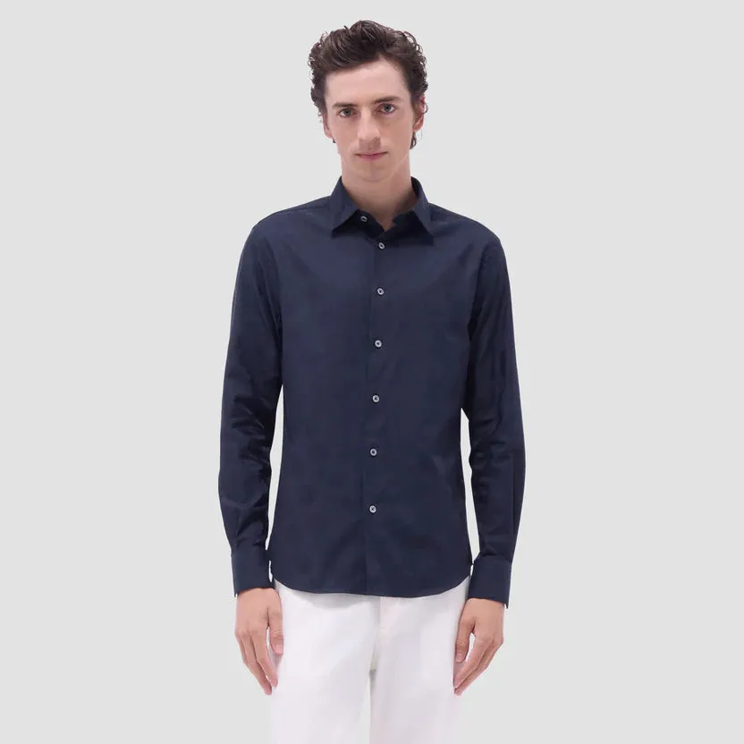 Bugatchi Julian Floral Long-Sleeve Shirt - Black Shimmer Core