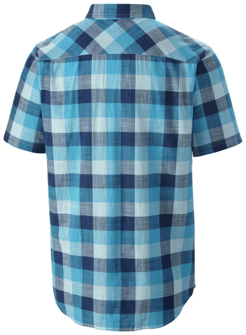 Columbia Men Blue Katchor II Short Sleeve Shirt Planet Glow Cozy Sweatshirt