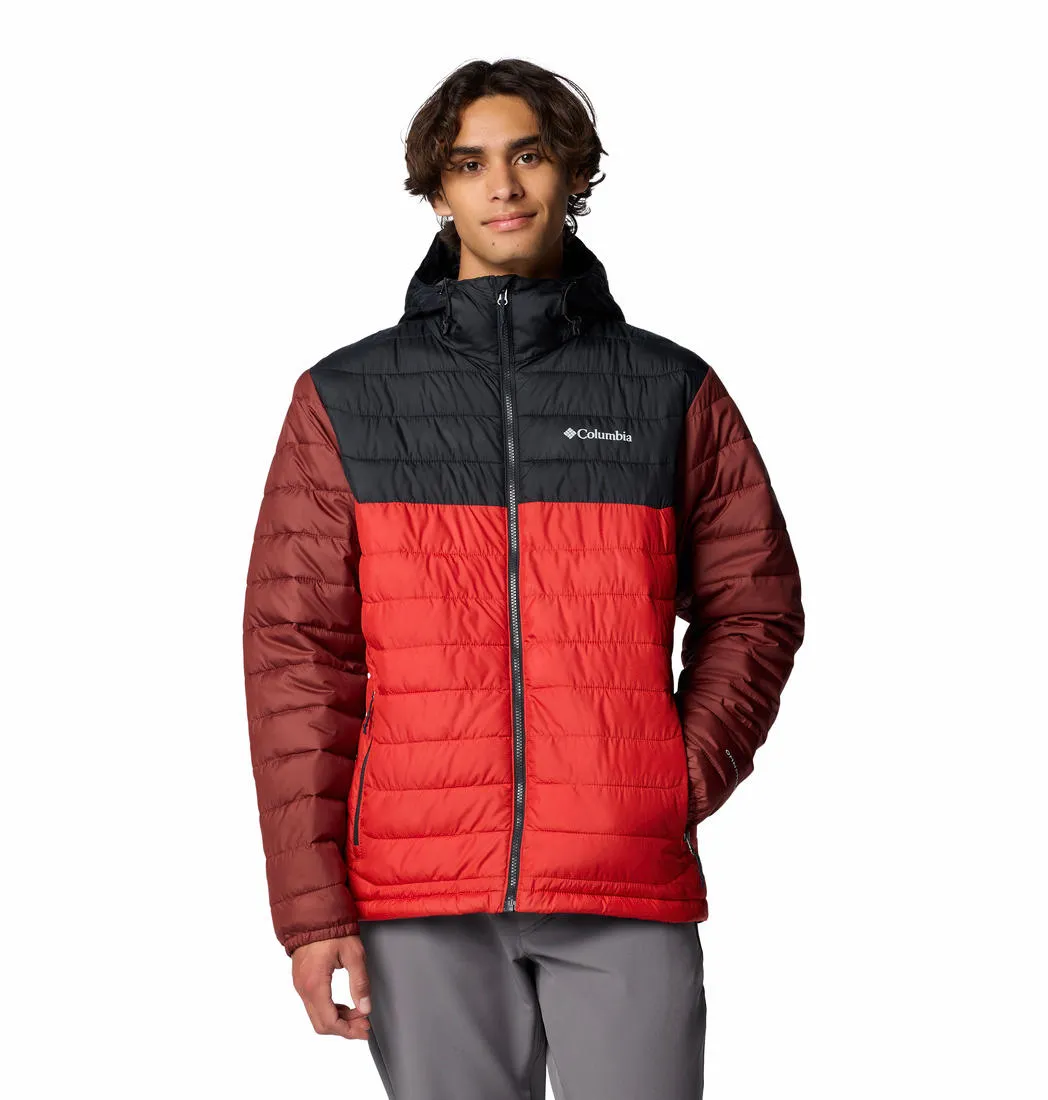 Trail Comfort Columbia Men Red Powder Lite II Hooded Jacket