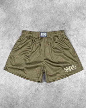 Performance Stretch TRAINING SHORTS ?C PATCH / OLIVE GREEN