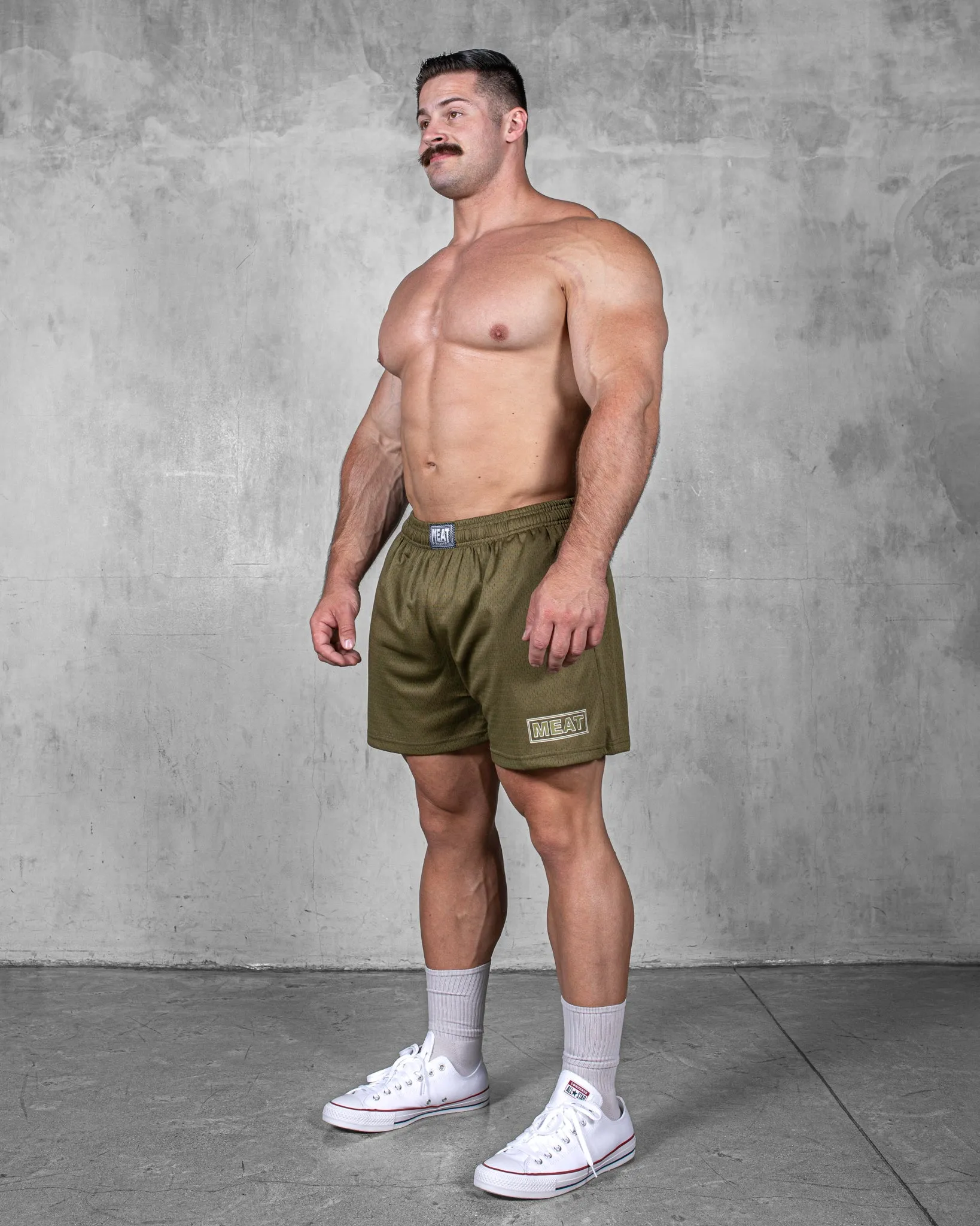 floral shorts TRAINING SHORTS ?C PATCH / OLIVE GREEN