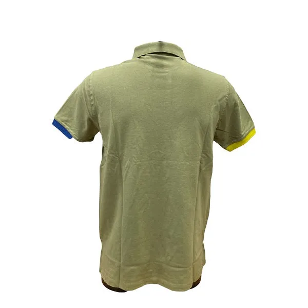 Relaxed Collar U.S. Polo Assn Polo Kory manica corrta con retrocollo a contrasto 6143750336 246 salvia-giallo oro