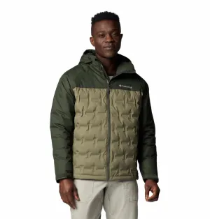 Softshell Material Sympathy Columbia Men Green Grand Trek III Down Hooded Jacket