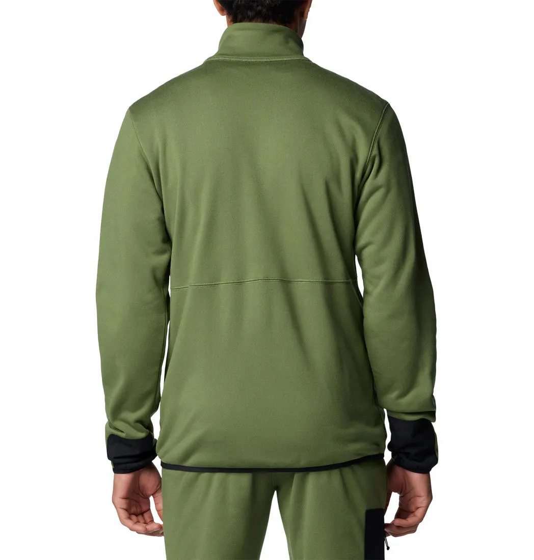 Columbia Men Green Columbia Hike Full Zip II Sport Layers Zipper Guard