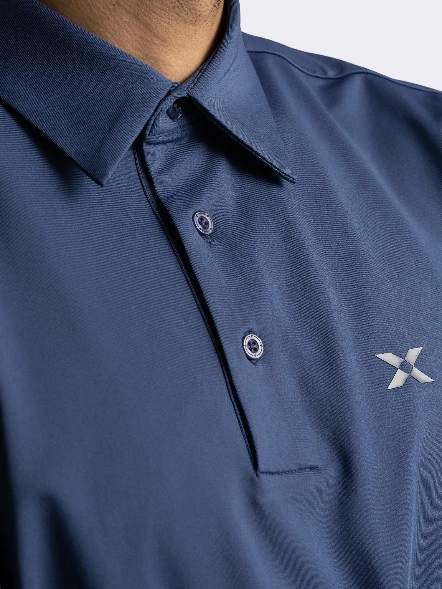 All Day Wear M NICK POLOSHIRT Ensign Blue