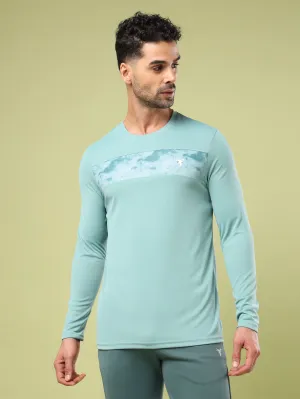 Men Printed Slim Fit Round Neck Sports T-shirt with TECHNO COOL  Modern Design