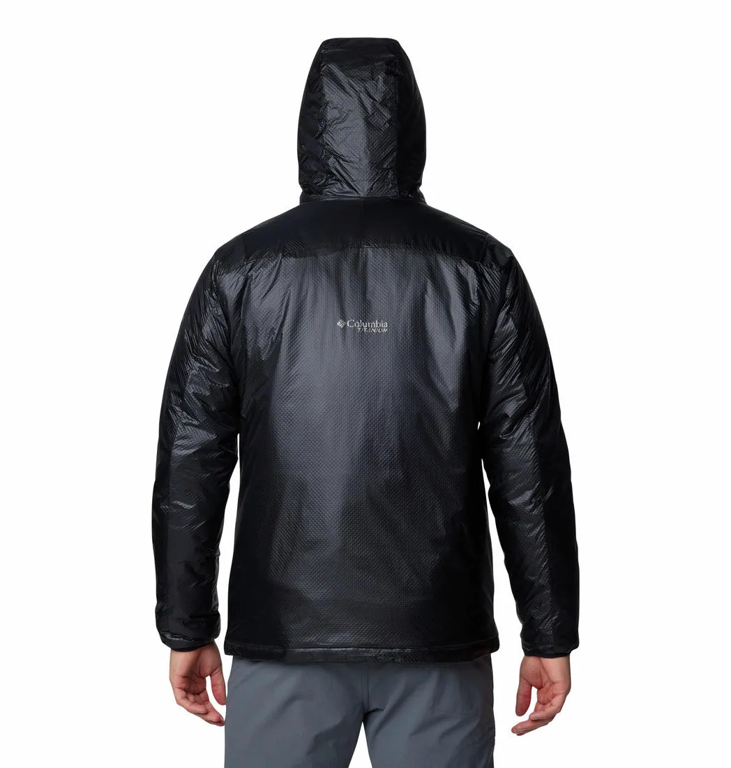 Columbia Men Black Arch Rock II Hooded Jacket Chill Proof hip length