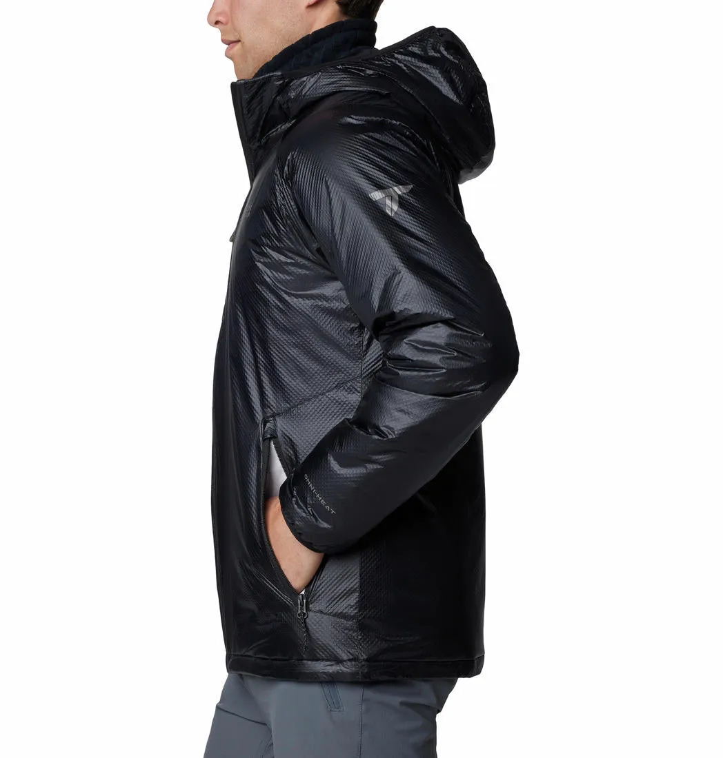 Columbia Men Black Arch Rock II Hooded Jacket Fast Living BondedFabric