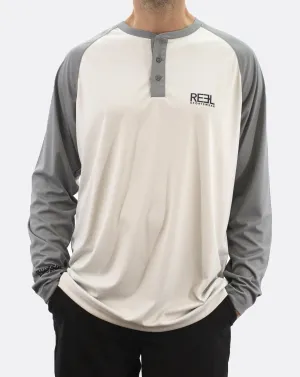 Conroe Henley | Grey Playful - lively Ethically Sourced Cotton