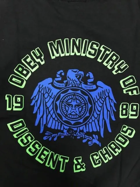 Stylish Design Obey maglietta manica corta da adulti Eagle Dissent 163082321 nero