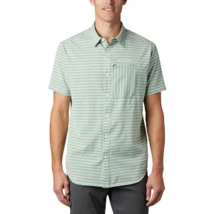 Warm Knit BreathableMesh Columbia Men Green Twisted Creek II Short Sleeve Shirt (Sun Protection)