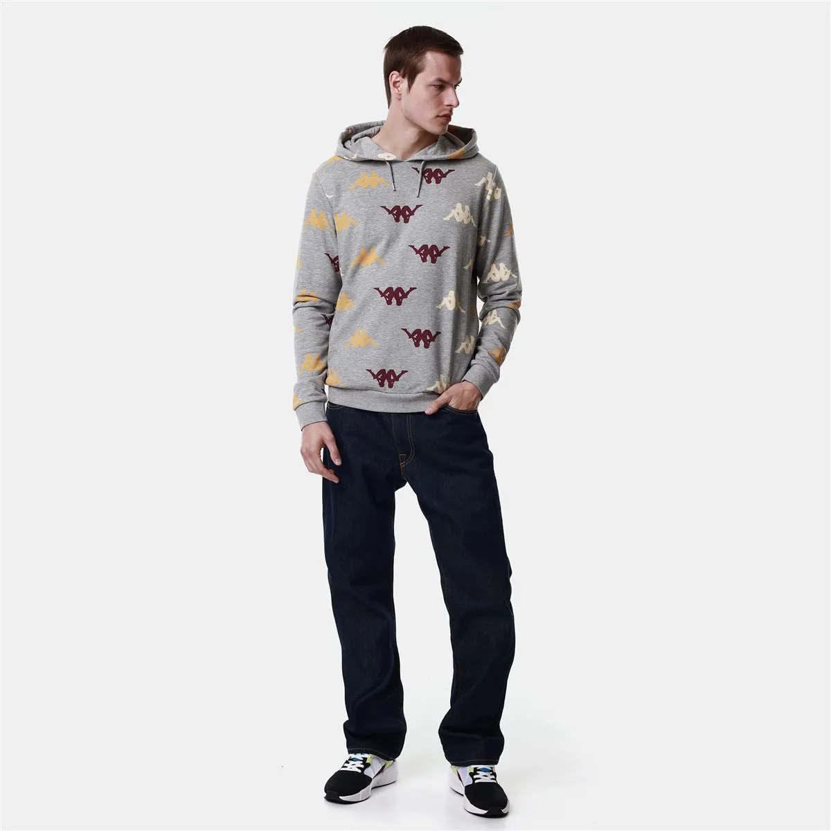 Kappa Felpa da uomo Authentic Fancy 351261W 77M grey mid melange easy to pair Urban Cool