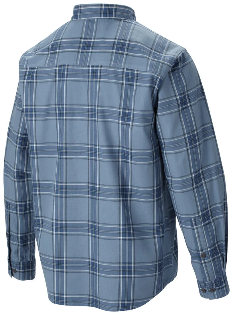 Comfortable Hoodie Columbia Men Blue Rapid Rivers II Long Sleeve Shirt