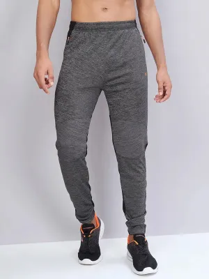 Crossfit Shorts Capri Men Melange Slim Fit Trackpants with TECHNO DRY