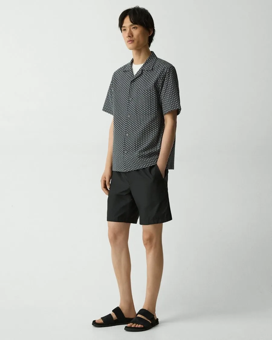 Theory Noll Camp Shirt - Black/White Stylish Protection Metal Core