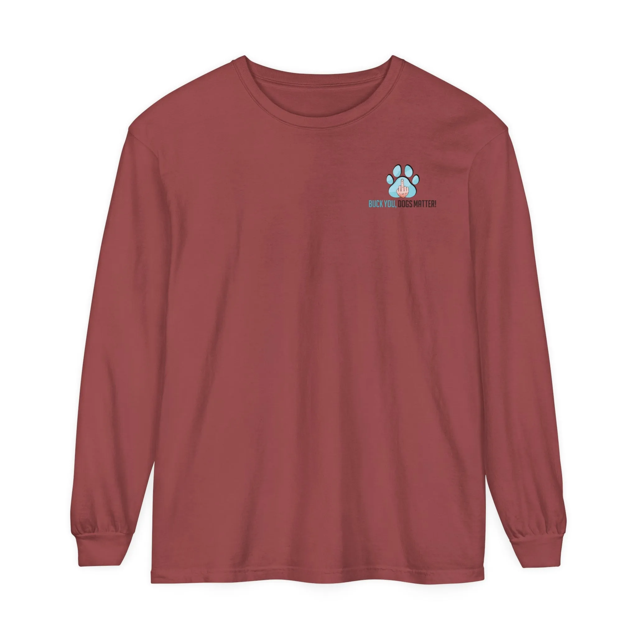 Calm Ease Unisex Garment-dyed Long Sleeve T-Shirt
