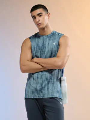 Stability - optimized Men Jacquard Slim Fit Round Neck Sports Innerwear Vest with DOUBLE COOL
