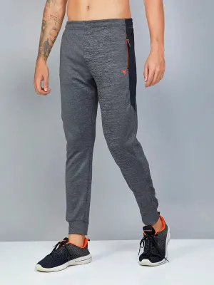 Men Melange Slim Fit Trackpants with TECHNO DRY Mobility Capri Light and Fast