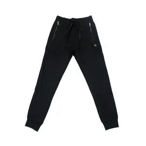Flexible High Density Knit StretchableWaist Champion pantalone sportivo da uomo con polsino alla caviglia 220804 KK001 nero