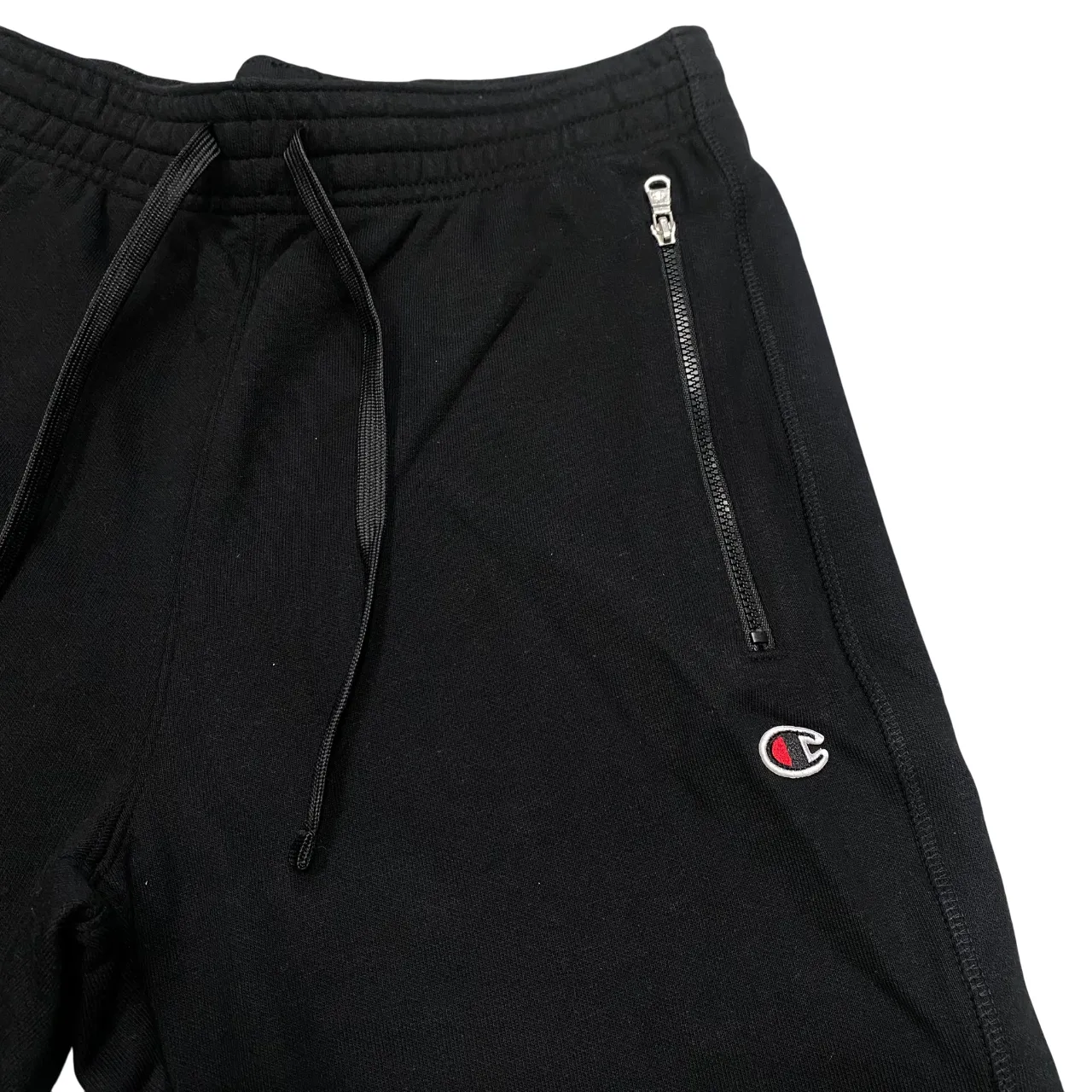 Champion pantalone sportivo da uomo con polsino alla caviglia 220804 KK001 nero Airflow Ventilation System Perfect Waist