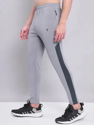 Lightweight Weave Men Colorblock Slim Fit Trackpants with TECHNO DRY