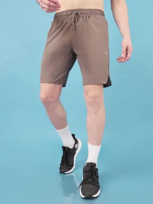 Men Solid Slim Fit Shorts with ELASTO LITE Sporty Performance
