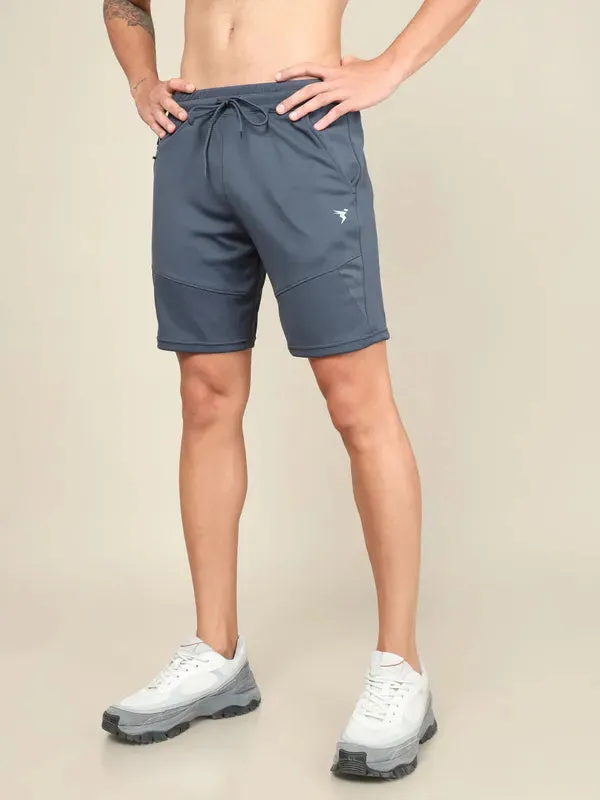 Men Solid Slim Fit Shorts with TECHNO DRY Plus Size cycling attire