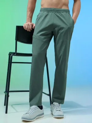 Men Solid Regular Fit Trackpants with TS FLEXI Breathable Comfort Fit