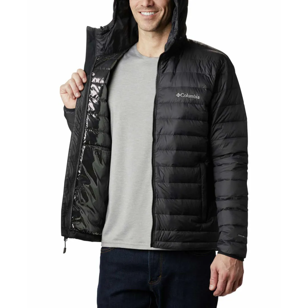 Feedback Columbia Men Black Sister Brook Hooded Down Jacket