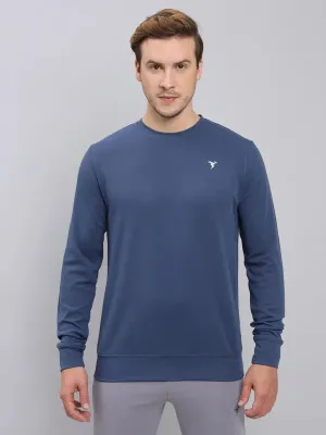 Men Solid Slim Fit Crew Neck T-shirt with ELASTO PLUS All-Day Wear Long Lasting Color