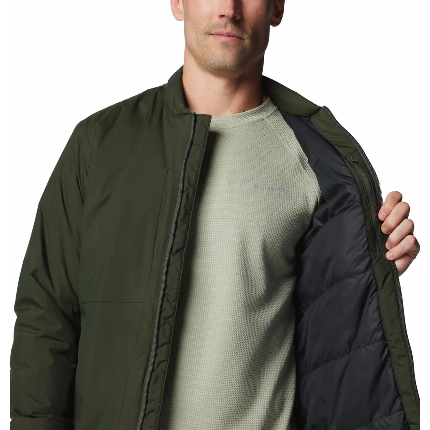 upcycled design Columbia Men Green Black Mesa Jacket
