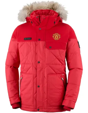 Compliment Columbia Men Red Barlow Pass 550 TurboDown Quilted Jacket