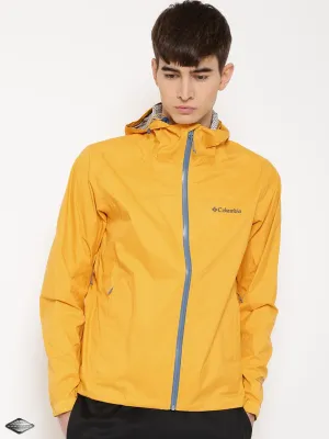 dancers Columbia Men Yellow EvaPOURation Jacket Waterproof