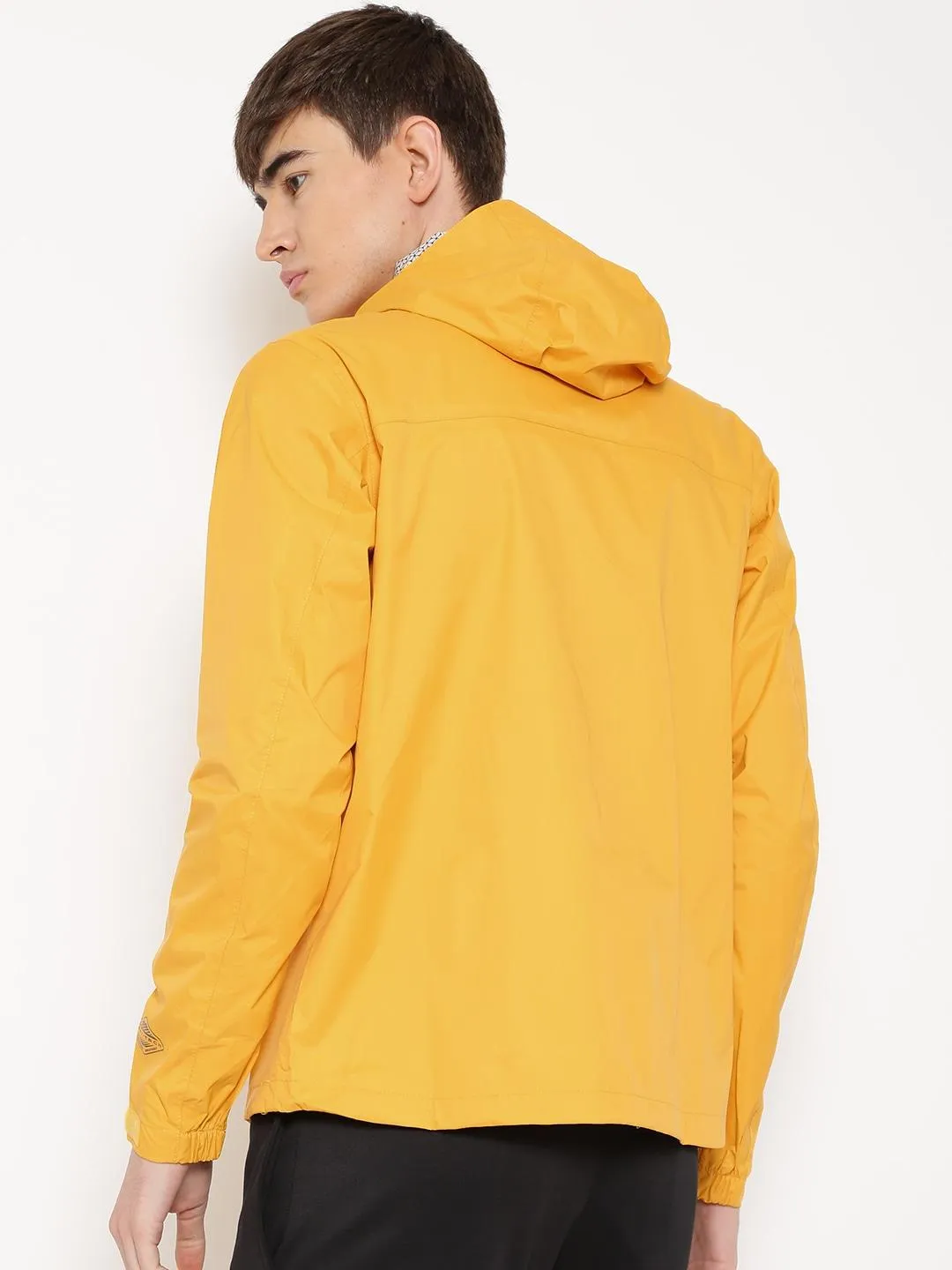 Plan suitable for formal meetings Columbia Men Yellow EvaPOURation Jacket Waterproof