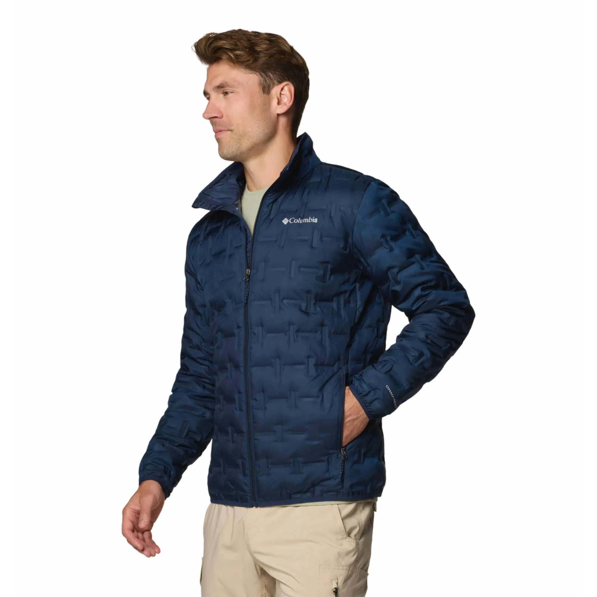Columbia Men Blue Delta Ridge II Down Jacket Cozy Outerwear