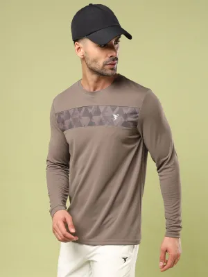 Men Printed Slim Fit Round Neck Sports T-shirt with TECHNO COOL  Relaxing Wear