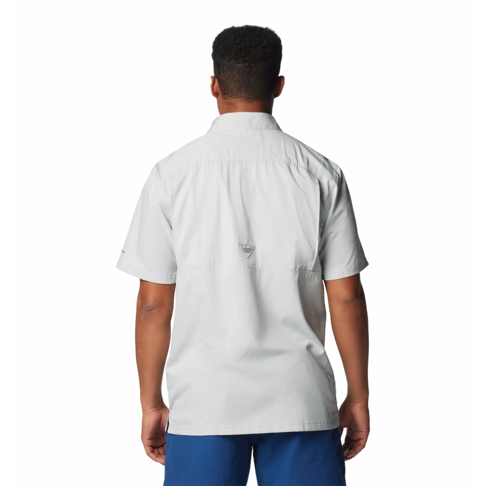 Columbia Men Black Slack Tide Camp Shirt (Sun Protection) Fur Fit Casual Comfort