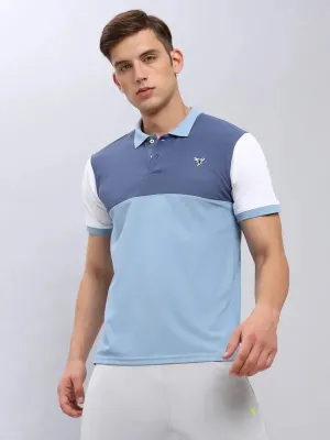 Quick-Dry Tech OdorControl Treatment Men Colorblock Slim Fit Polo T-shirt with MATPIQ