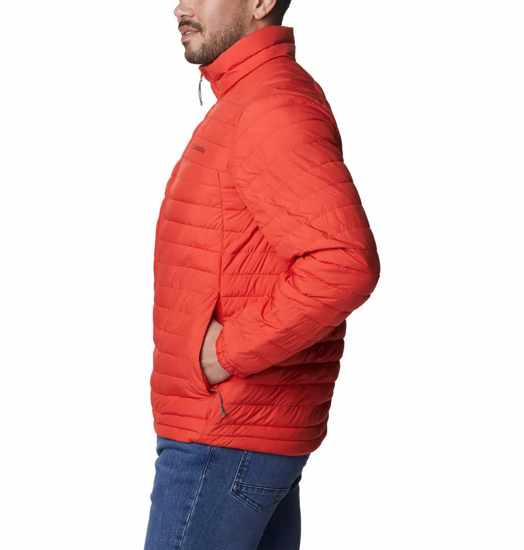 Columbia Men Orange Silver Falls Jacket Card Improve