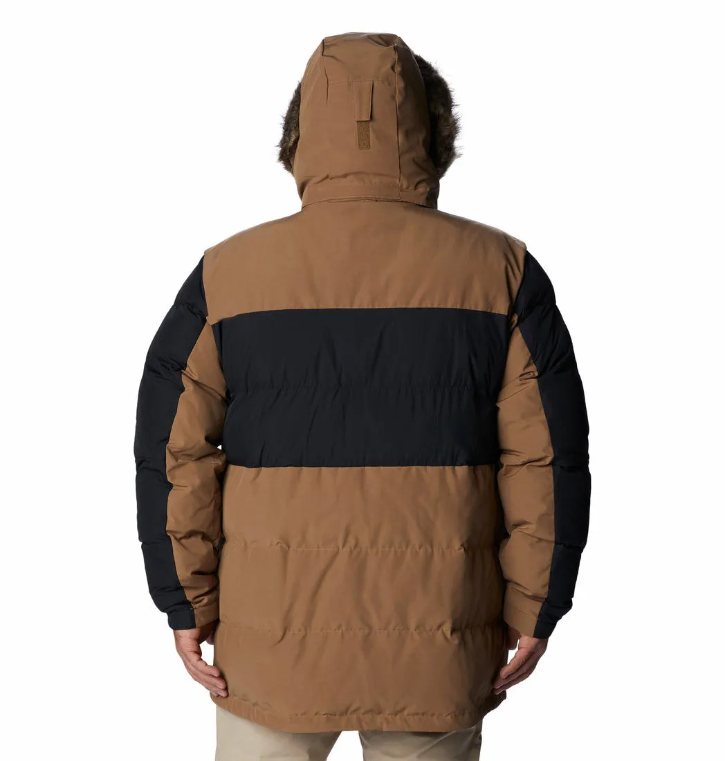 Columbia Men Brown Marquam Peak Fusion II Parka Water Repel Utility Core