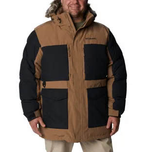 Columbia Men Brown Marquam Peak Fusion II Parka Credit Odor Resistant Fabric