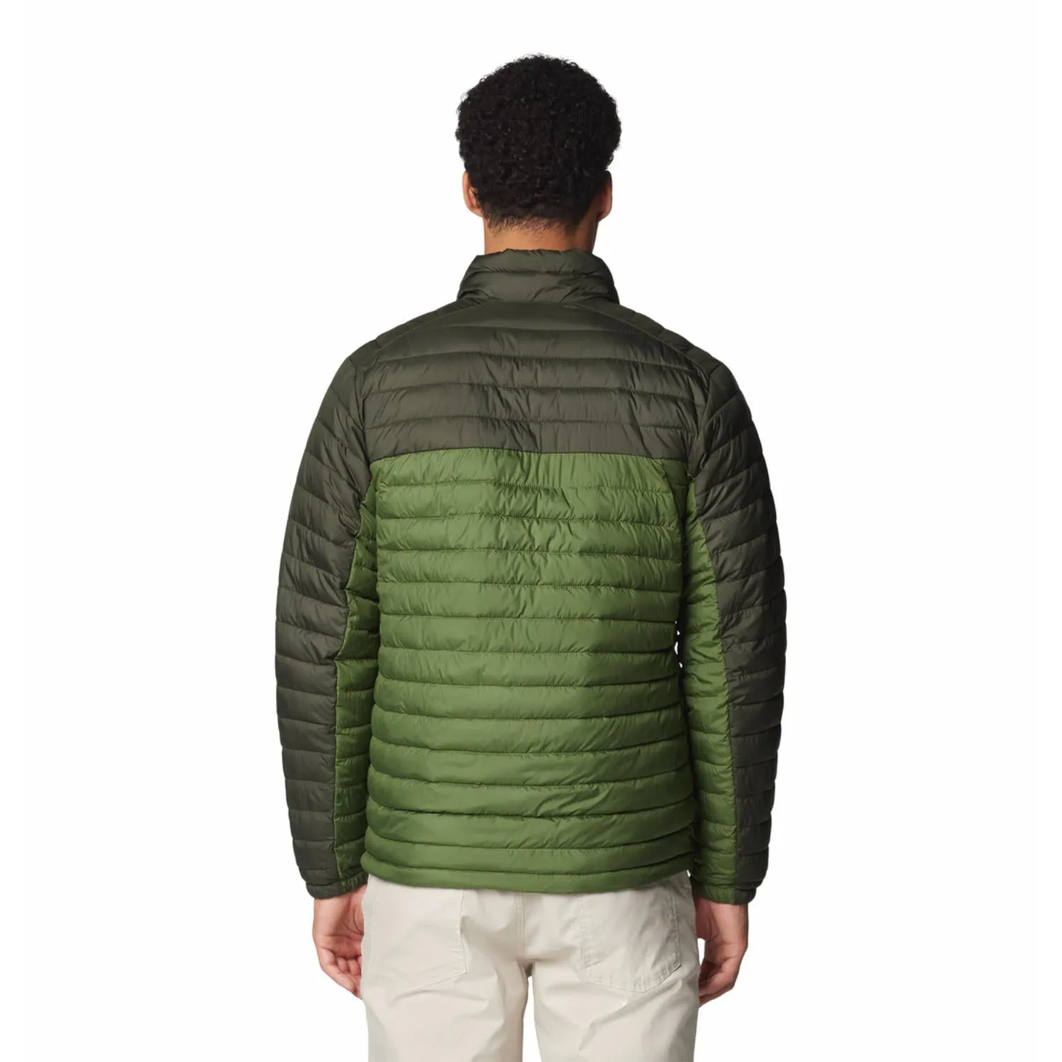 Insulated Wear Columbia Men Green Silver Falls II Jacket